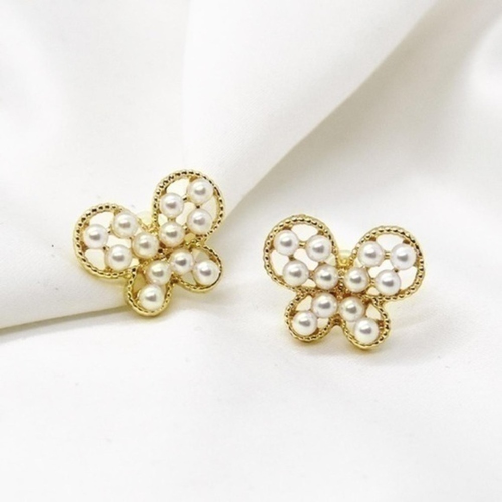 Pearl Butterfly Earrings